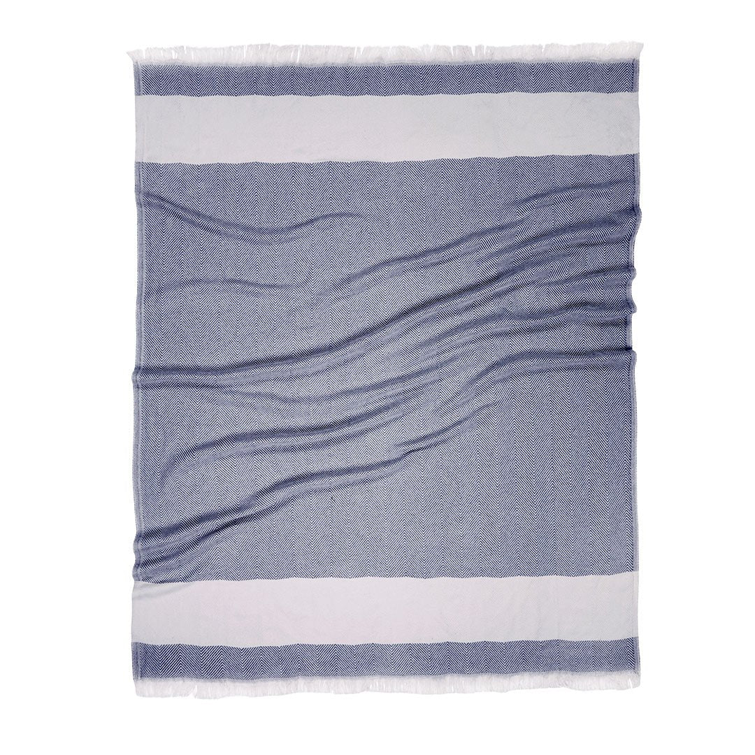 Herringbone Throw Blanket - Rivieratowel
