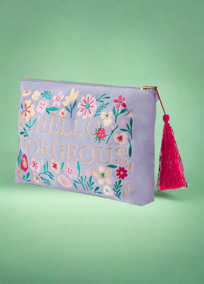 Velvet Zip Pouch