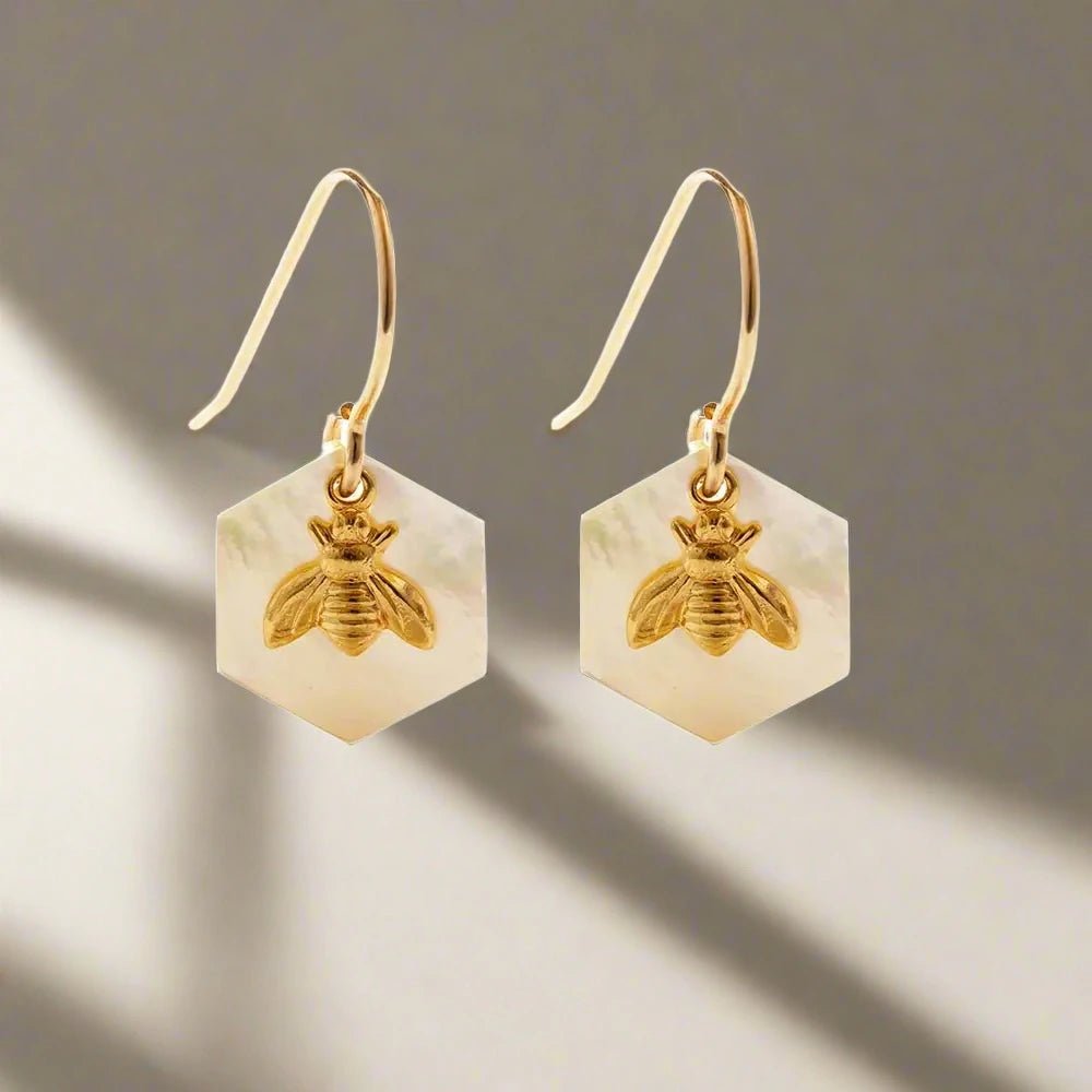 Honey Bee Earrings - Rivieratowel