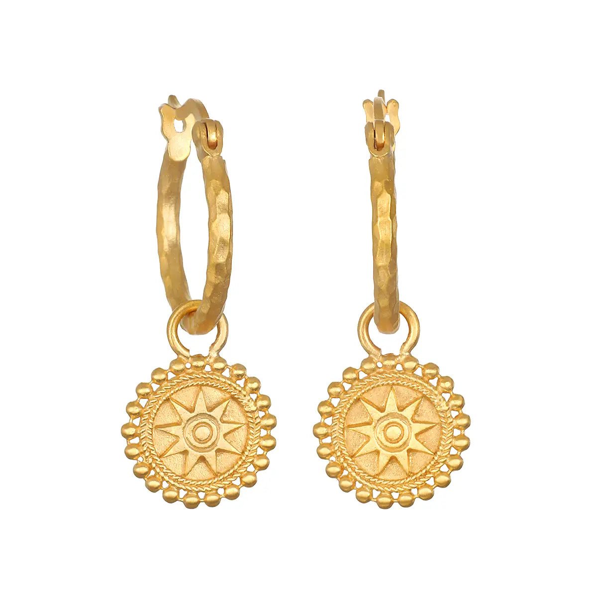 Inner Light Mandala Hoop Earring - Rivieratowel