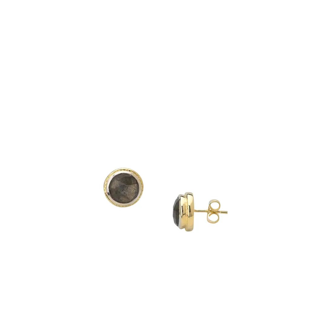 Labradorite Stud Earrings - Rivieratowel