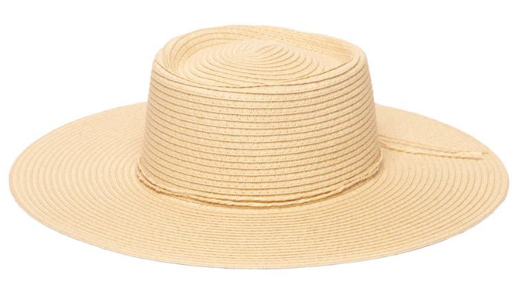 Large Brim Oval Crown Boater - Rivieratowel