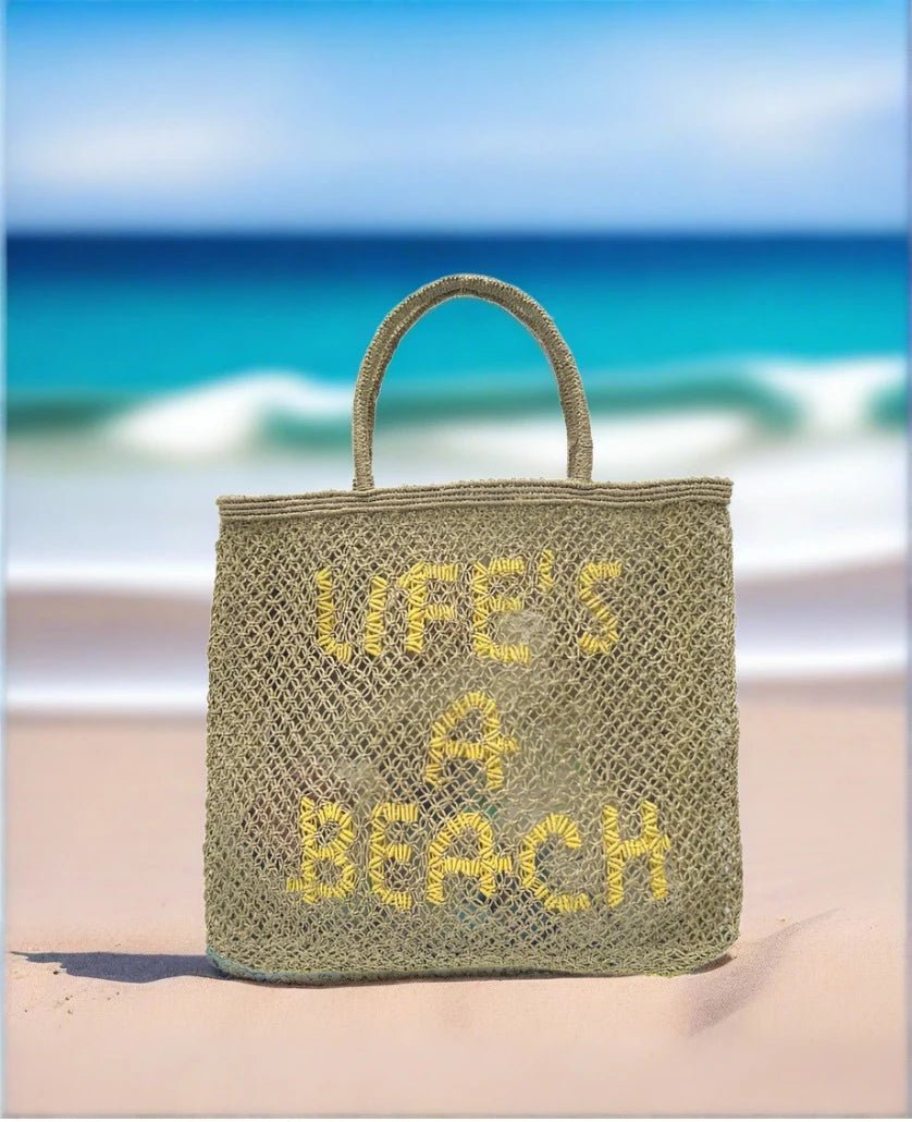 Life's A Beach Jute Bag - Rivieratowel