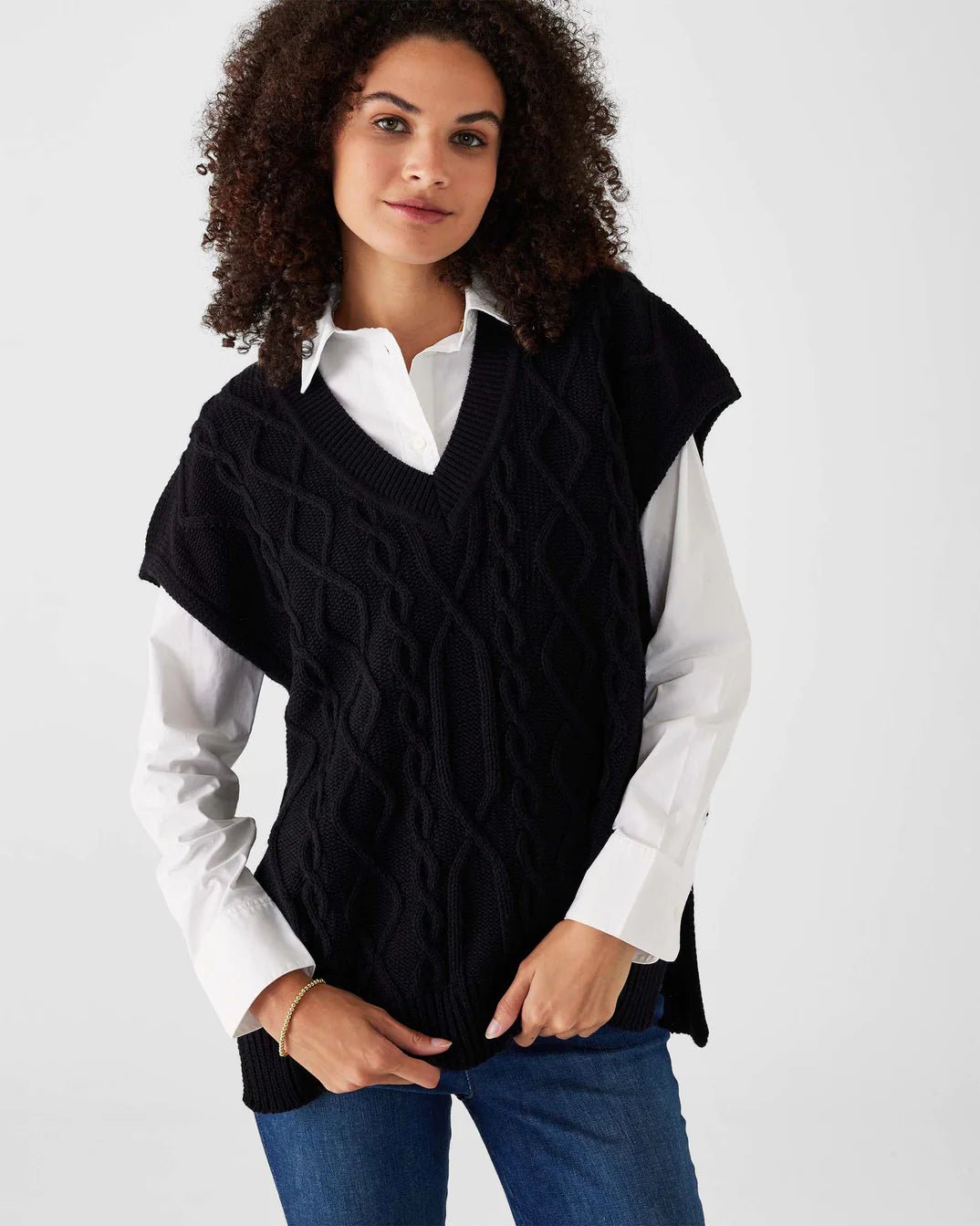 Lisbon V - Neck Sweater Vest - Rivieratowel
