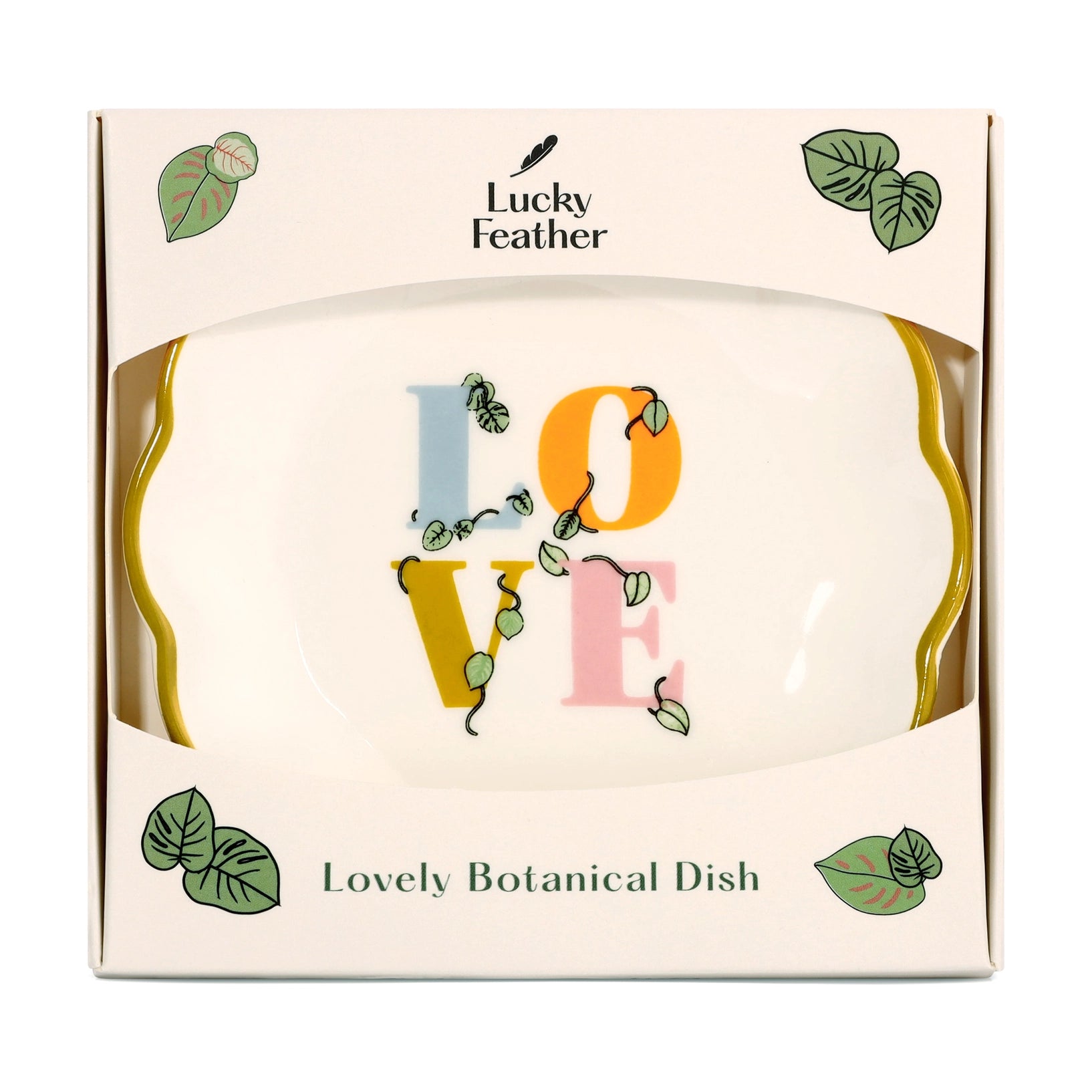 LOVE Botanical Scalloped Dish - Rivieratowel