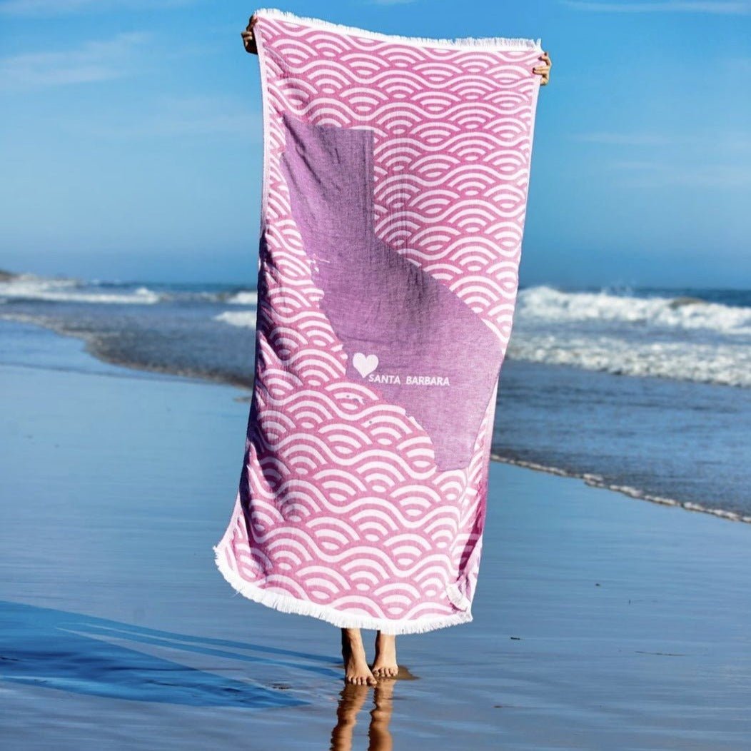 LOVE from Santa Barbara Beach Towels - Rivieratowel