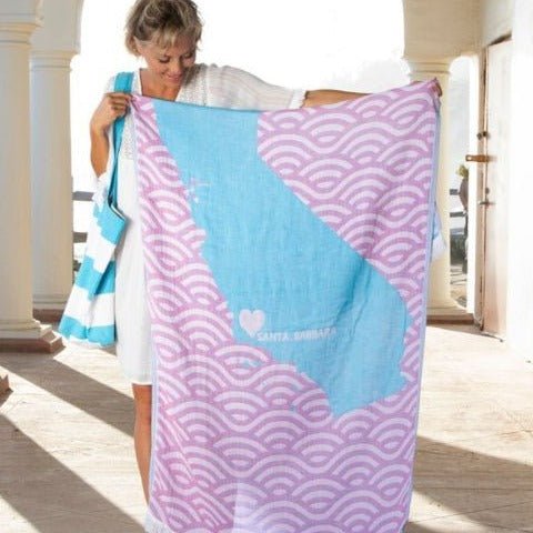 LOVE from Santa Barbara Beach Towels - Rivieratowel