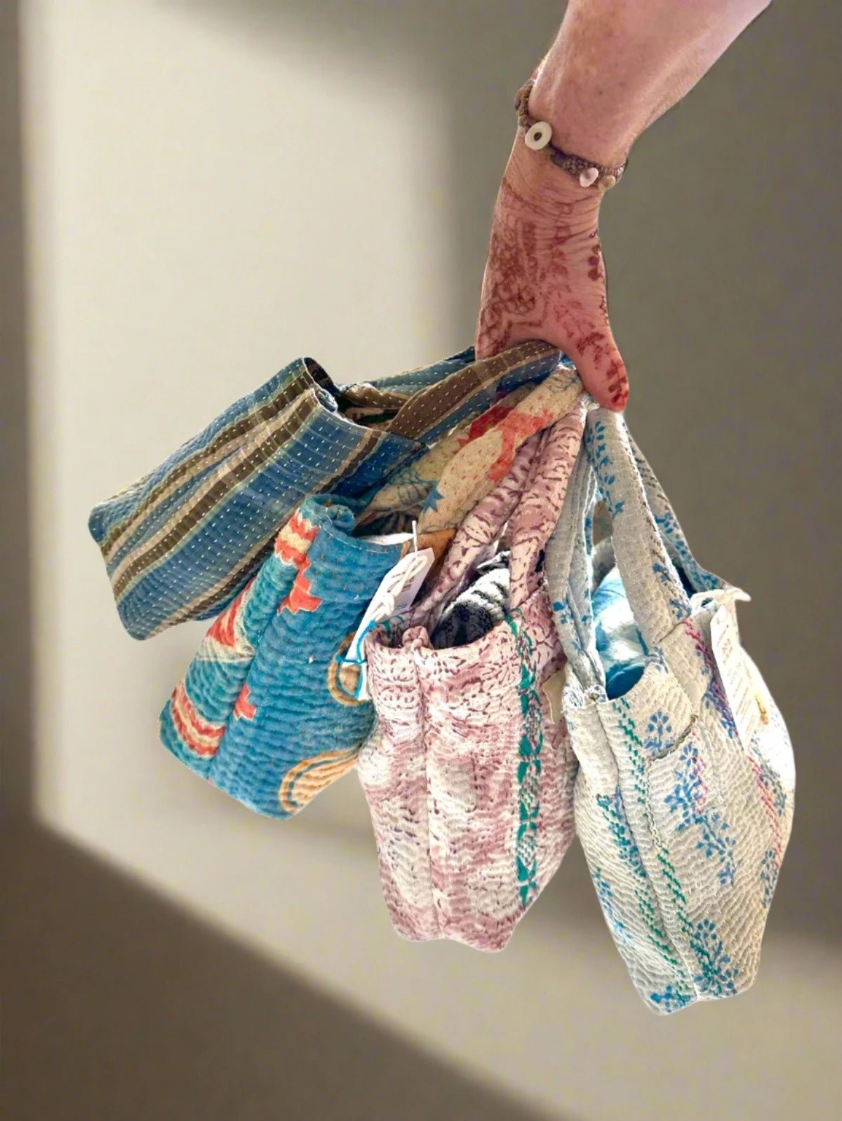 Mini Kantha Tote Asst - Rivieratowel