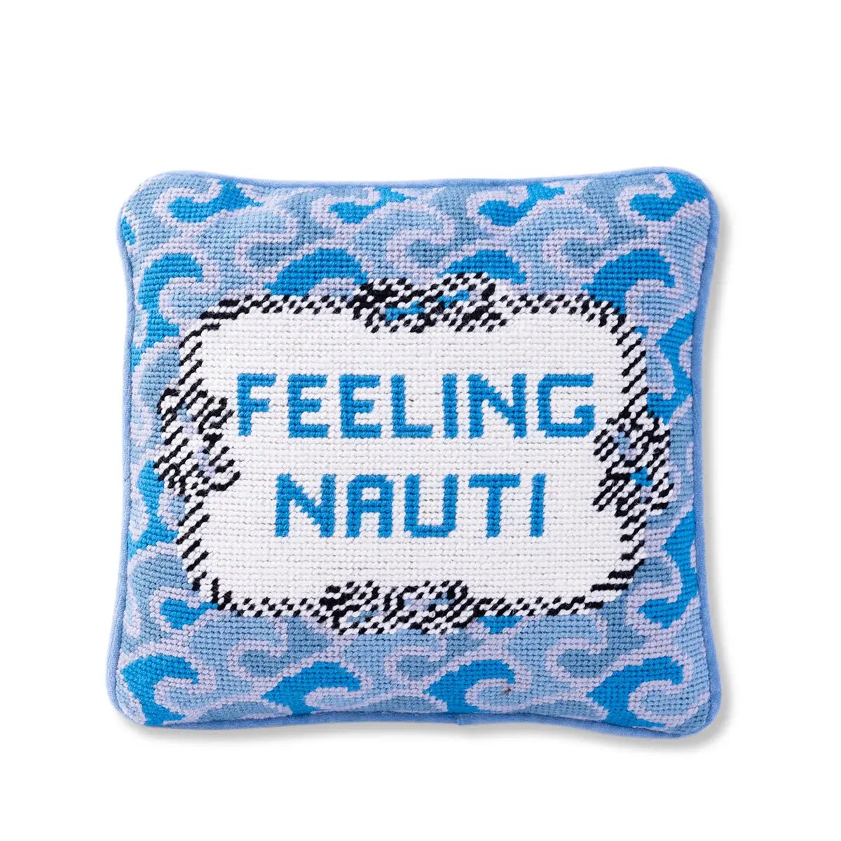 Nauti Needlepoint Pillow - Rivieratowel