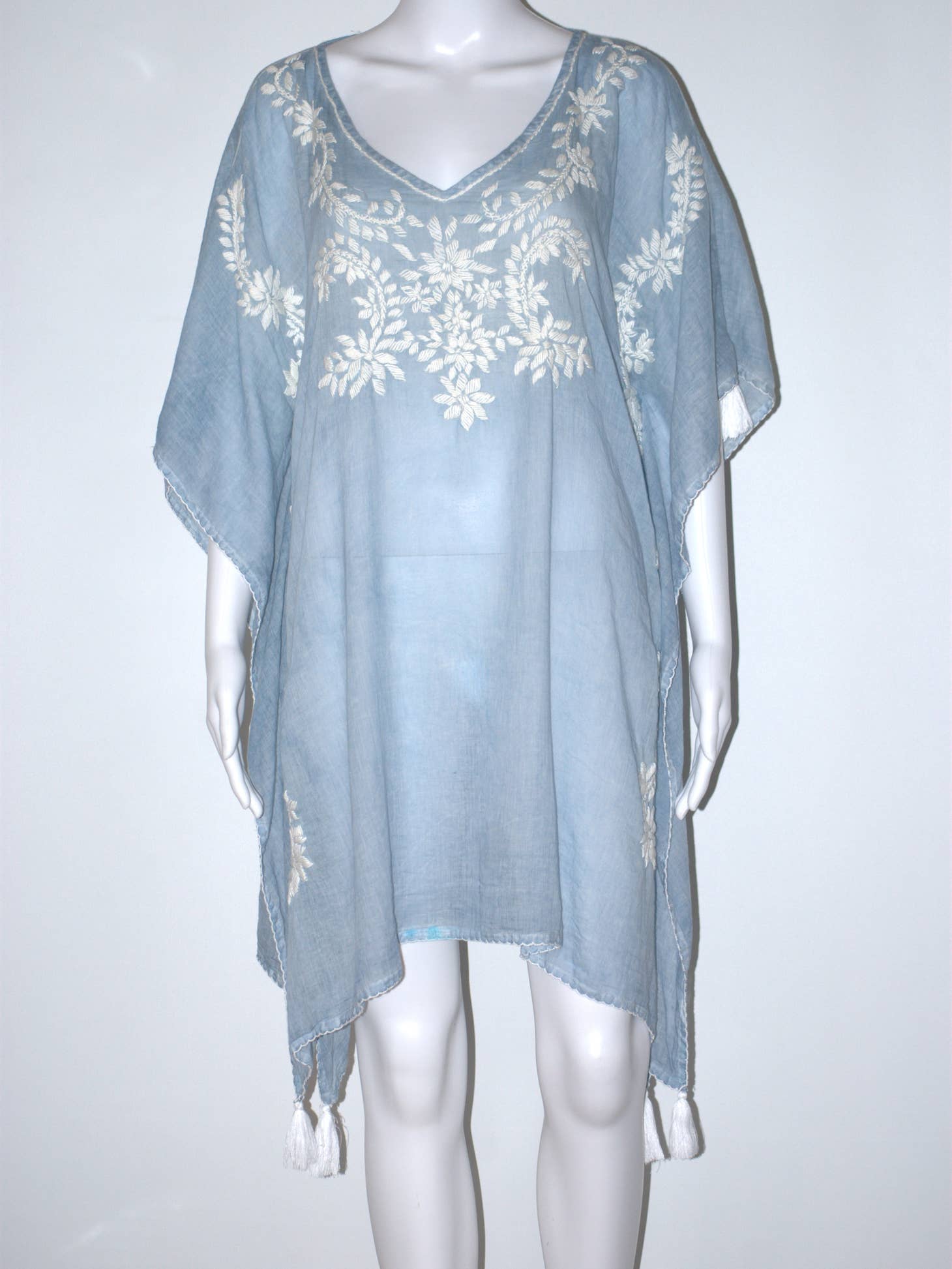 Nefeli Embroidered Kaftan O/S - Rivieratowel