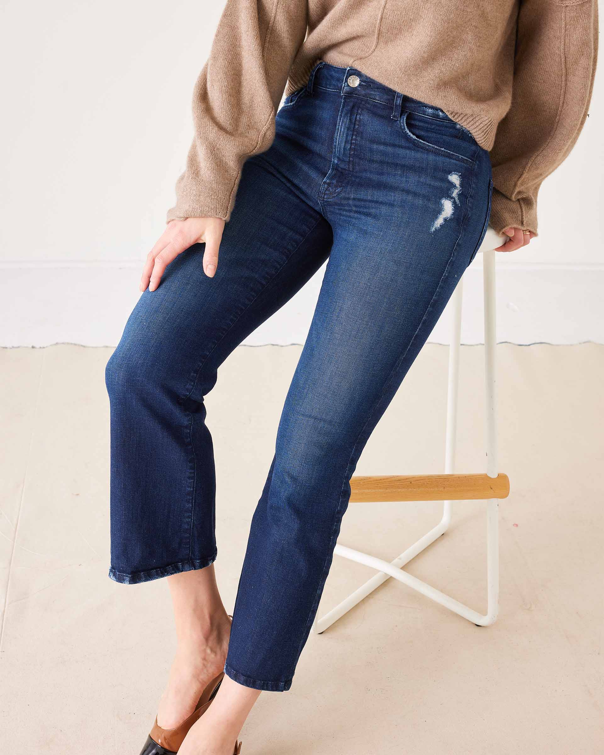 Nomad Murphy Cropped Mini Boot Cut Denim - Rivieratowel