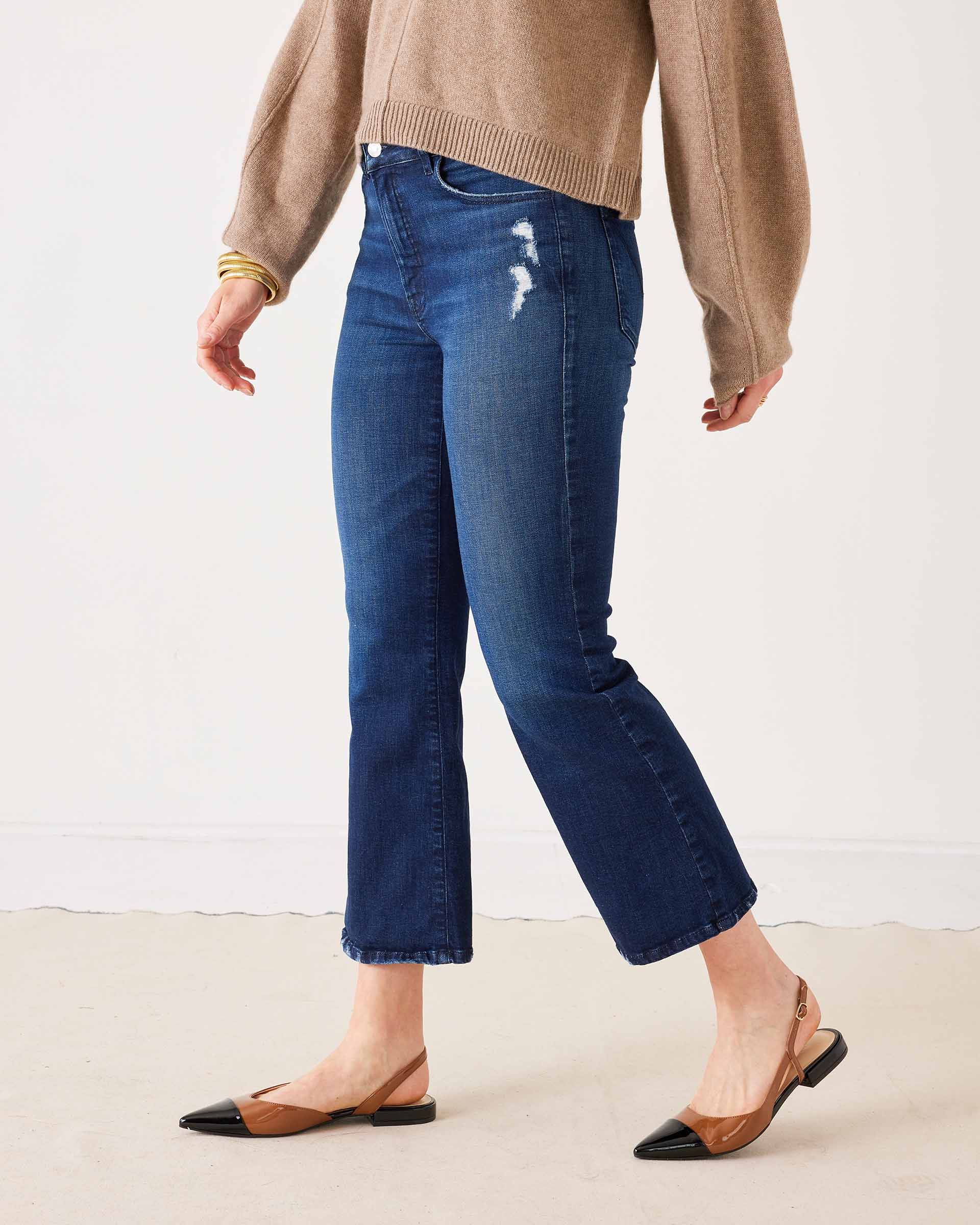 Nomad Murphy Cropped Mini Boot Cut Denim - Rivieratowel