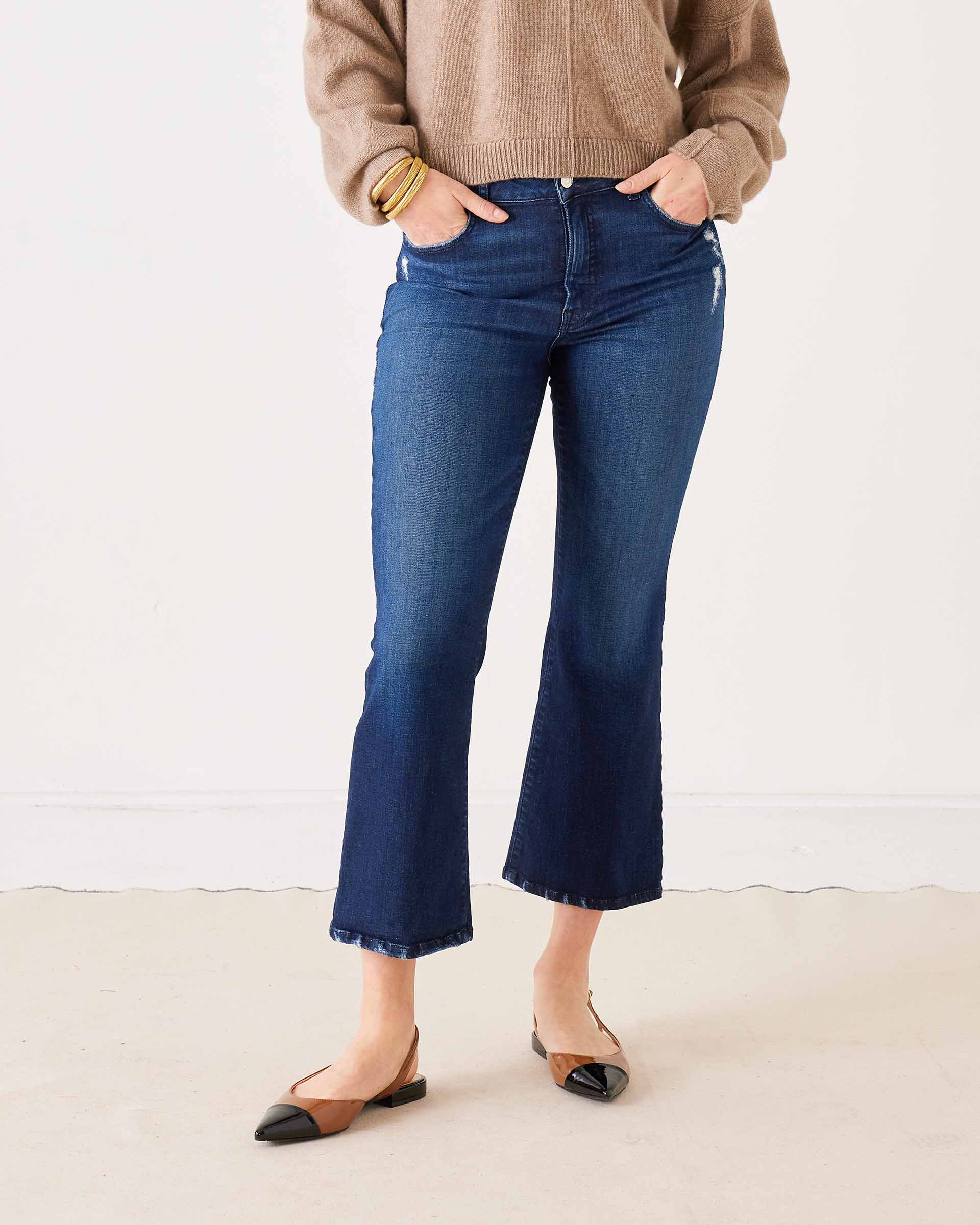 Nomad Murphy Cropped Mini Boot Cut Denim - Rivieratowel