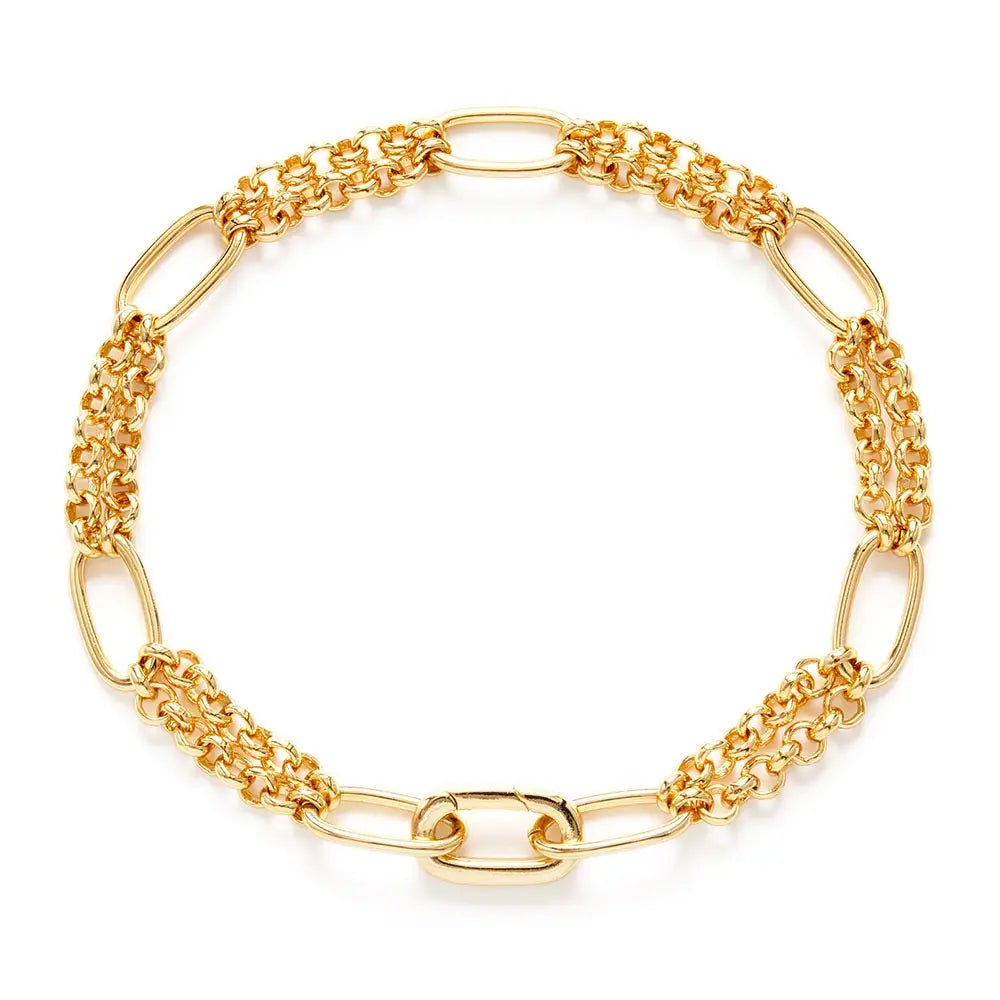 Oval Link Statement Chain Bracelet - Rivieratowel