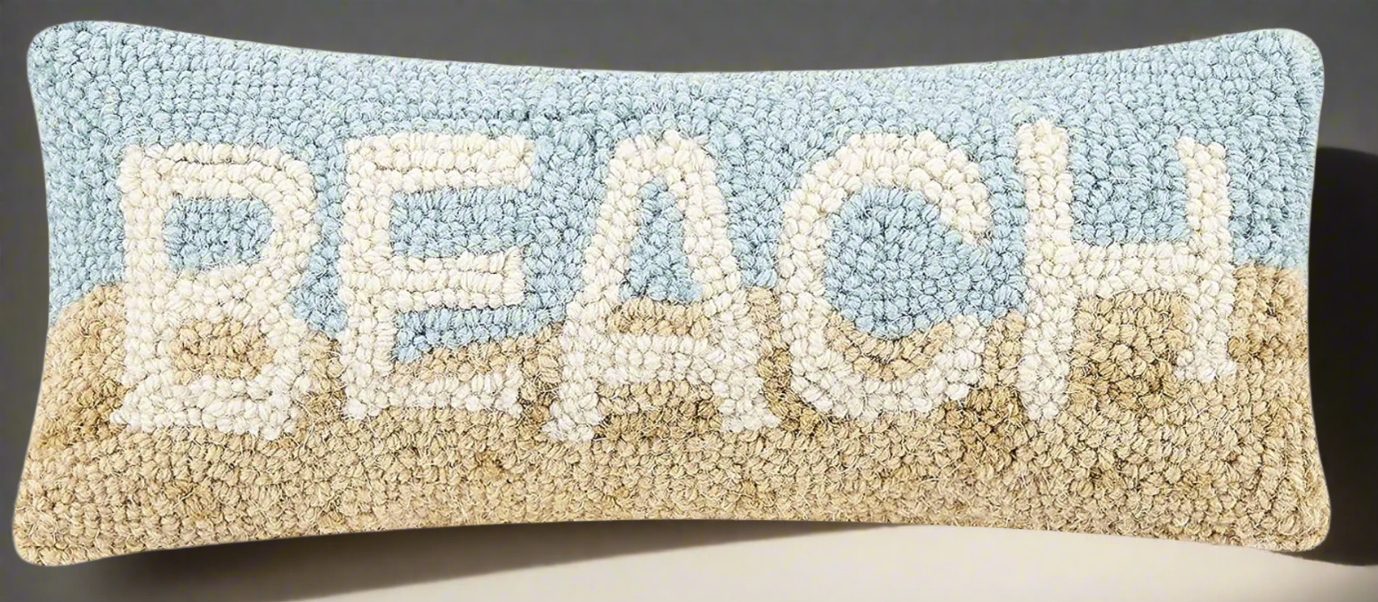 Pastel Beach Beach Mini Hook Pillow