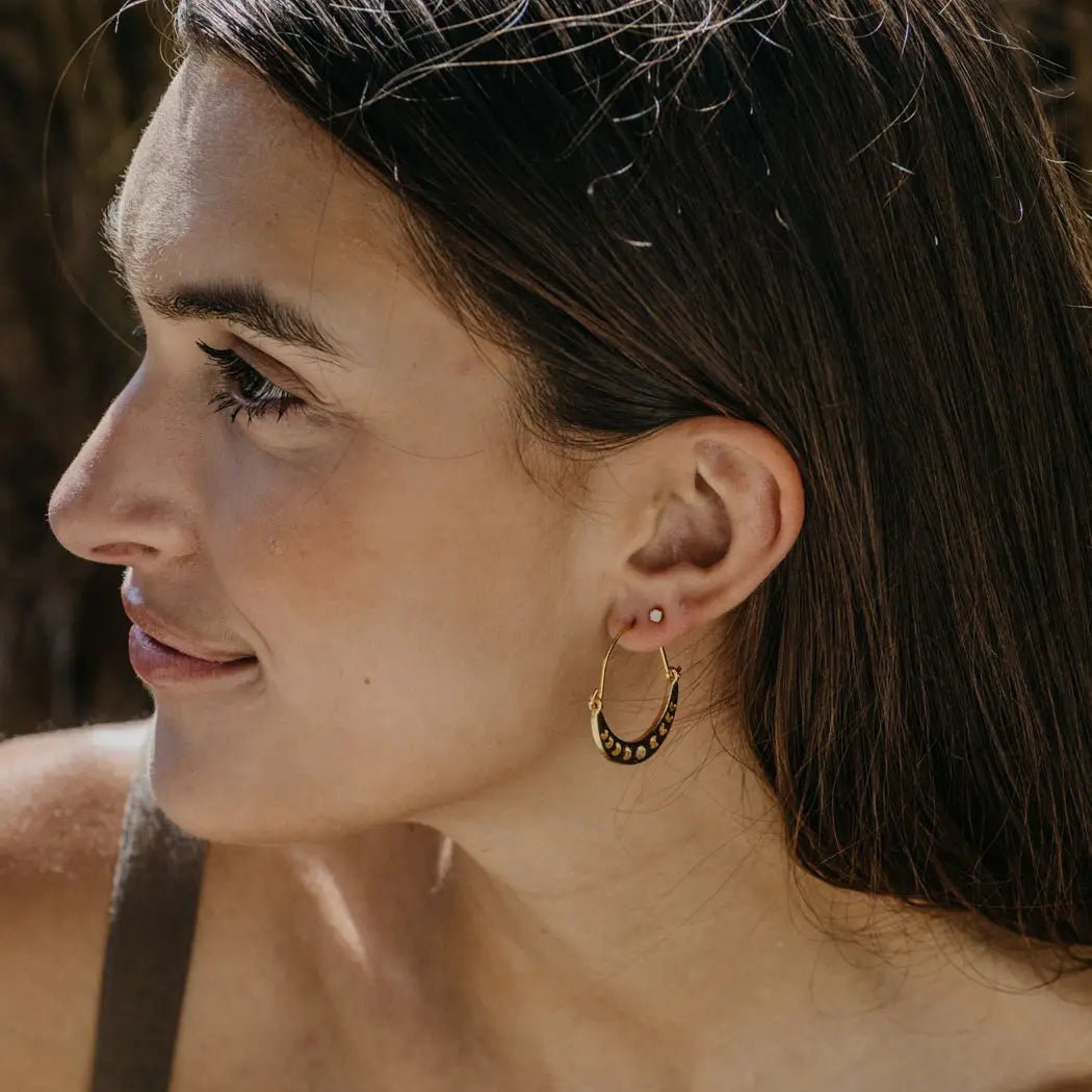 Phases of the Moon Earrings - Rivieratowel