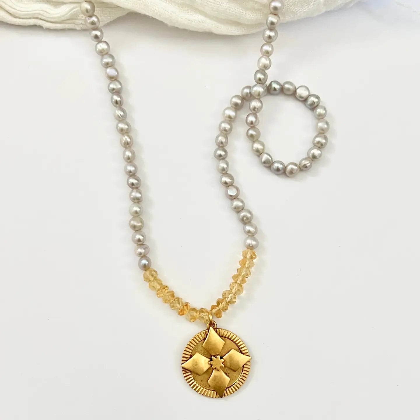 Sea Rosette Necklace - Rivieratowel