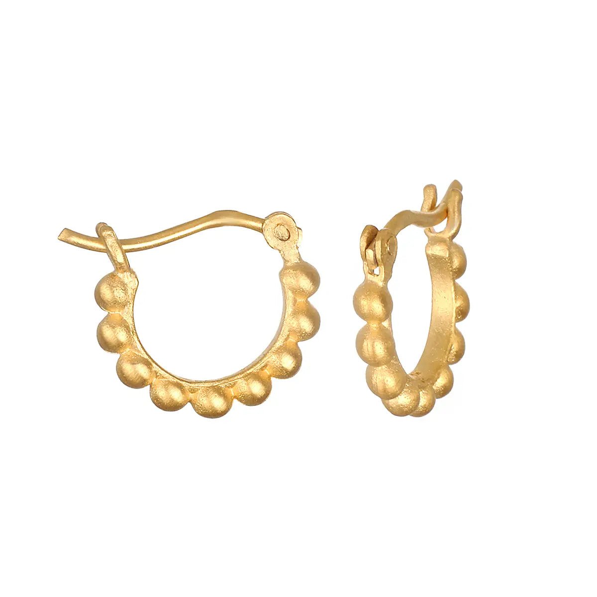 Small Dot Hoop Earring - Rivieratowel