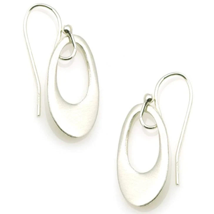 Small Open Oval Earrings