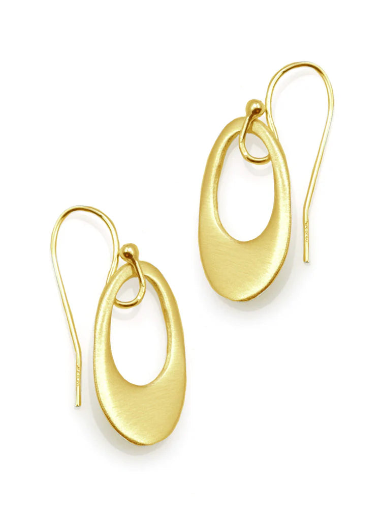 Small Open Oval Earrings