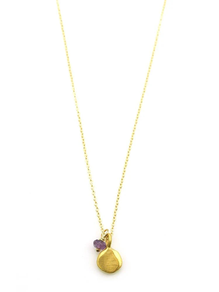 Small Tab w/ Little Emerald Necklace
