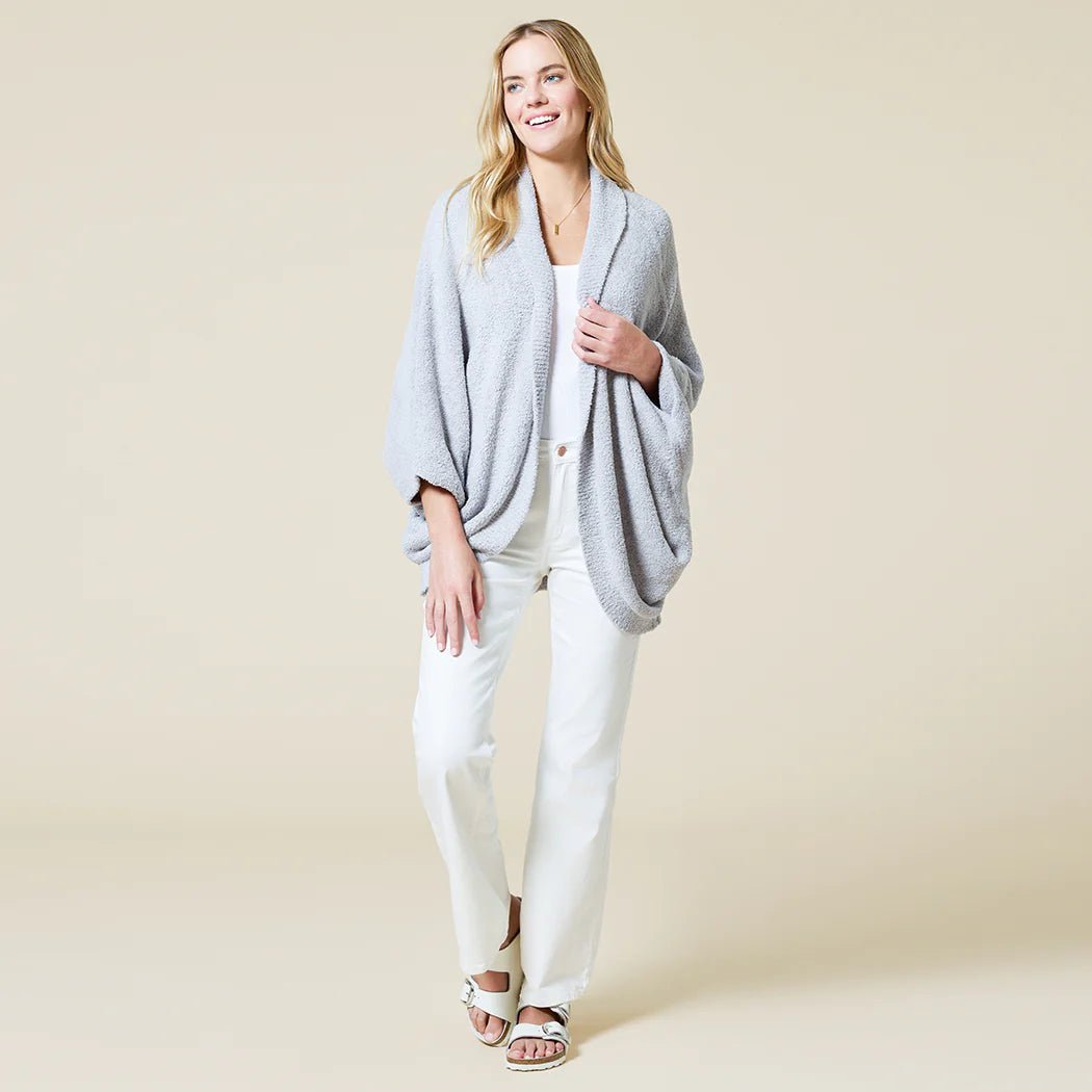 Solid Marshmallow Shrug - Rivieratowel