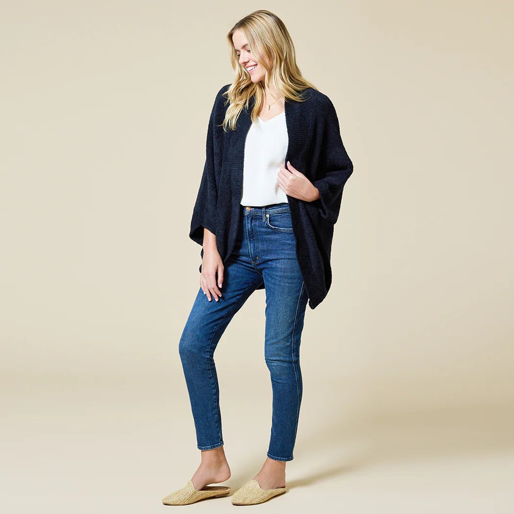 Solid Marshmallow Shrug - Rivieratowel