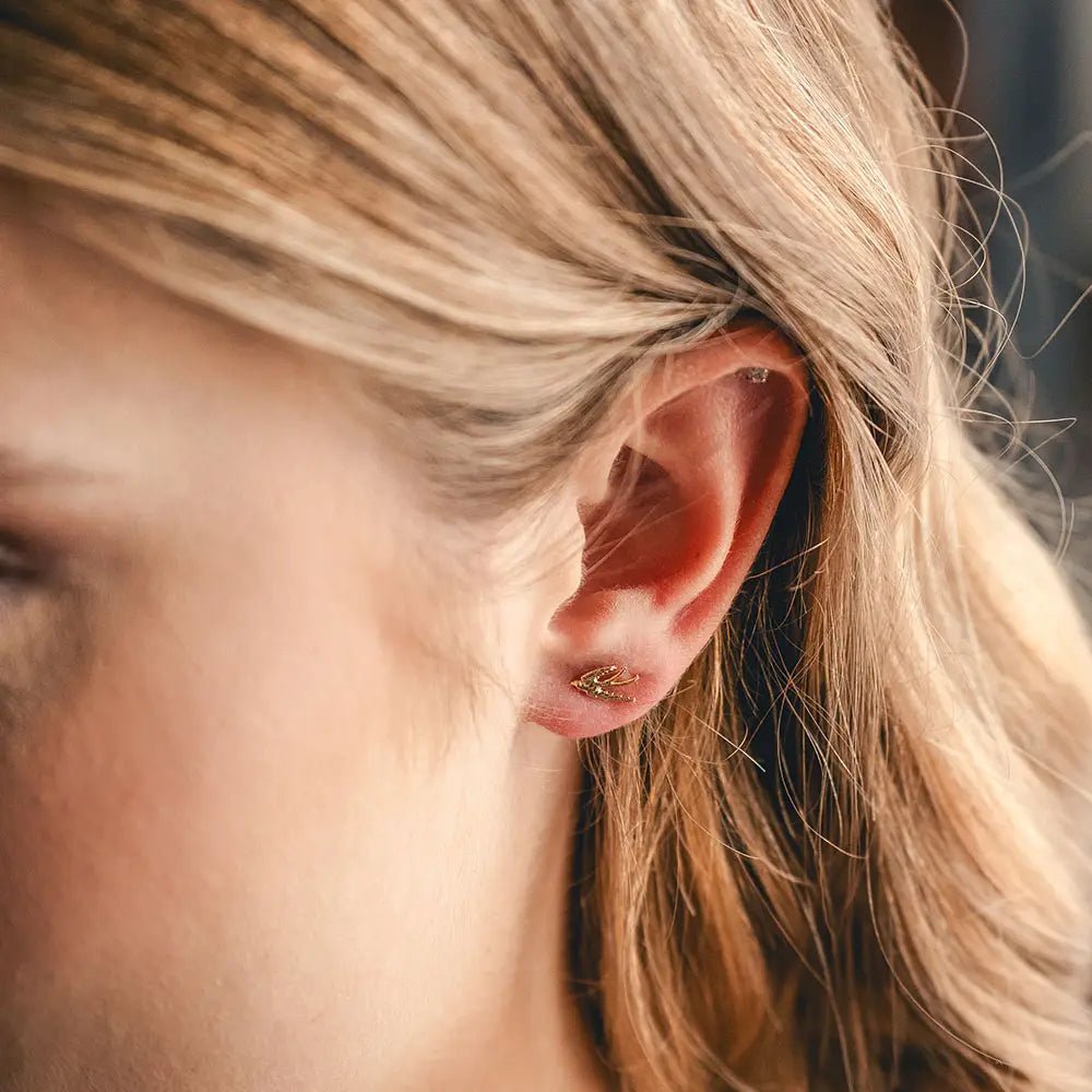 Swallow Bird Stud Earrings - Rivieratowel