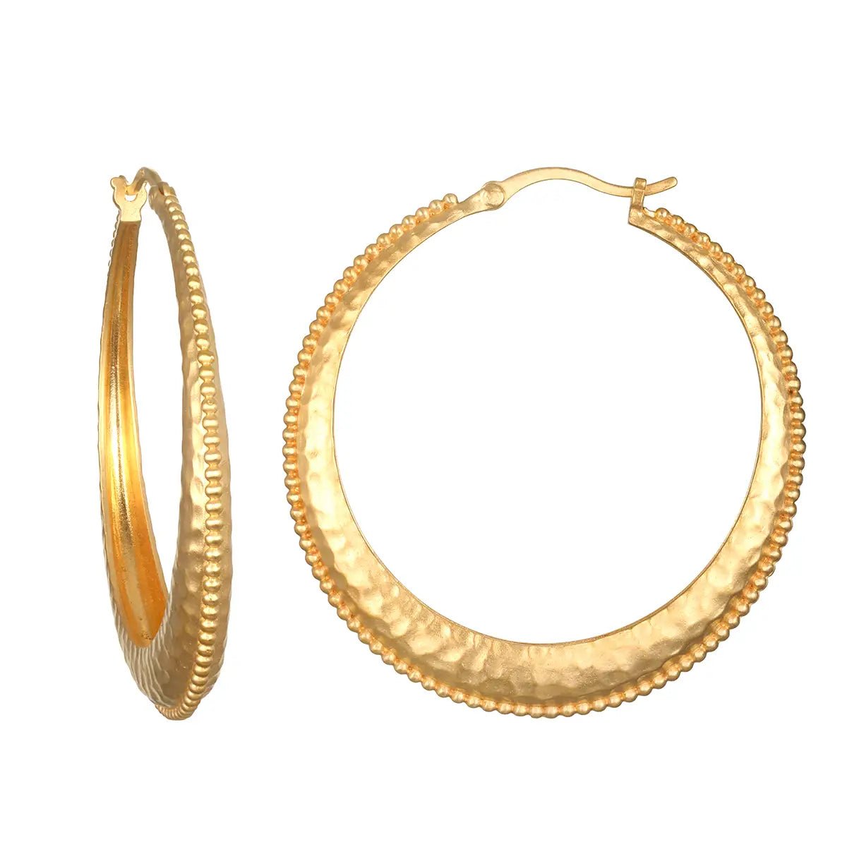 Timeless Beauty Dot Hoop Earrings - Rivieratowel