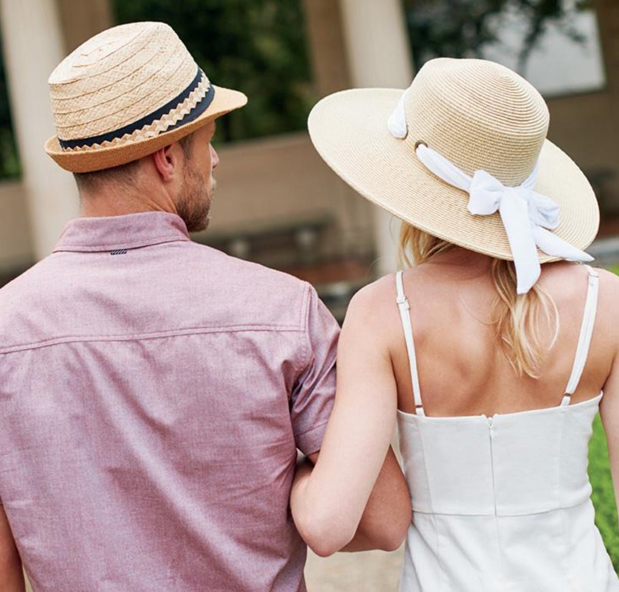 Boater Hat with Scarf/Bow - Rivieratowel
