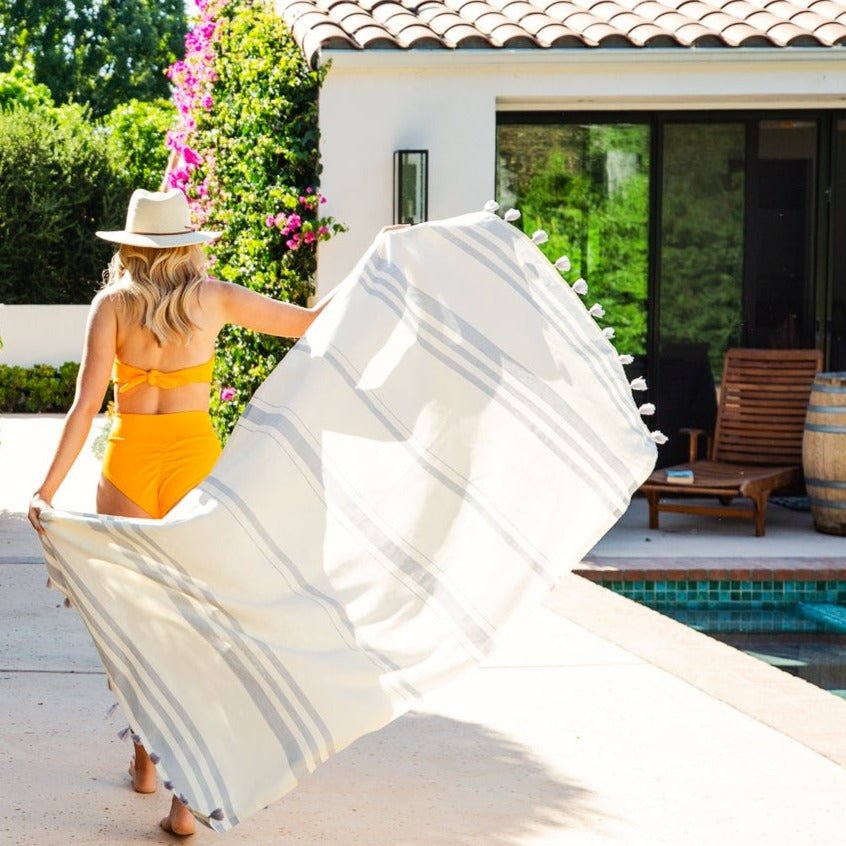 Portofino Tassel Towel - Rivieratowel
