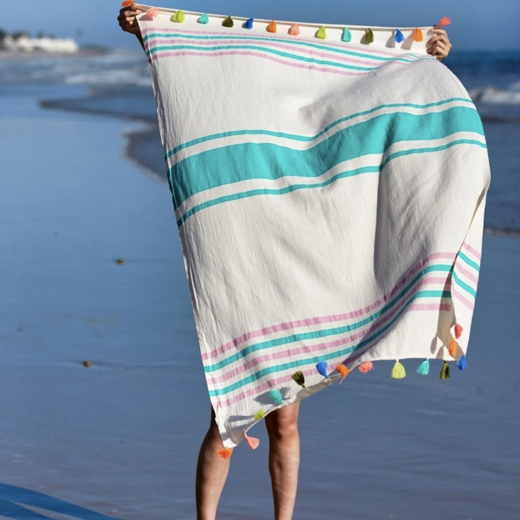Portofino Tassel Towel - Rivieratowel