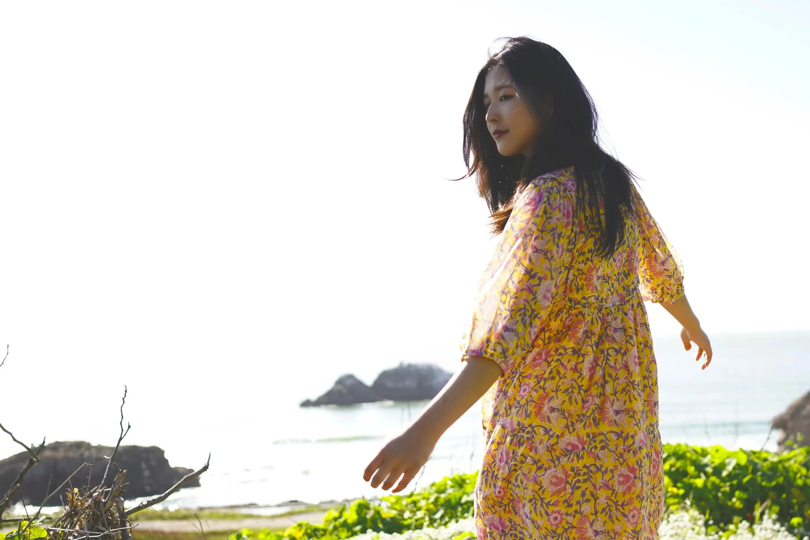 Rumi Block Printed Dress - Rivieratowel