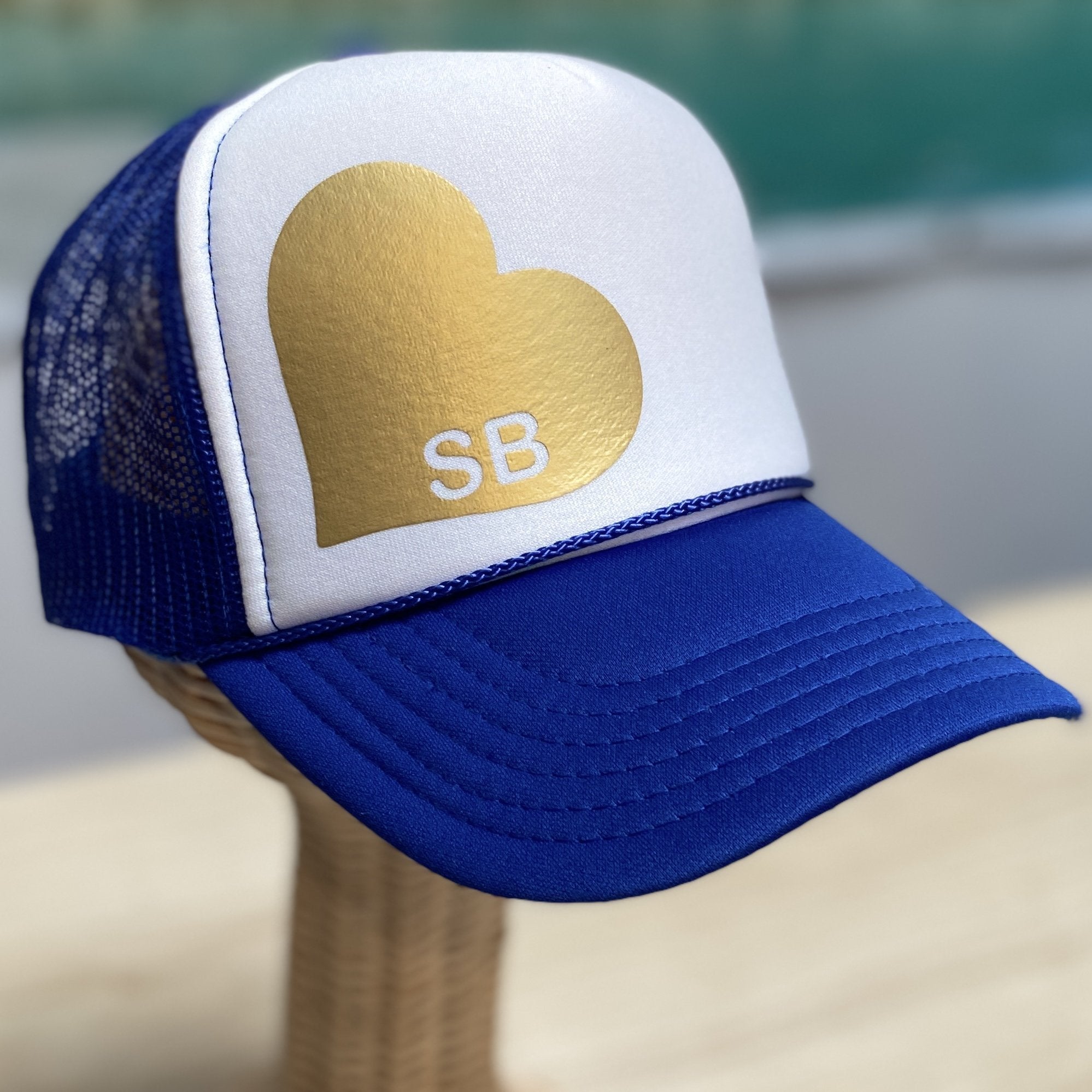 Santa Barbara Heart Trucker Hat - Rivieratowel