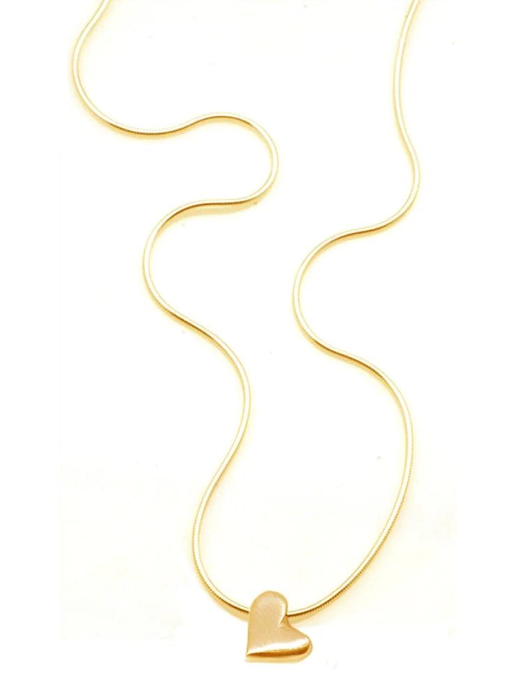Sliding Heart Necklace - Rivieratowel
