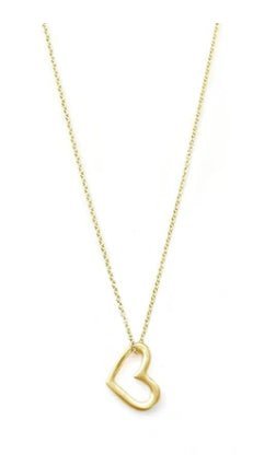 Small Open Heart Vermeil Necklace - Rivieratowel