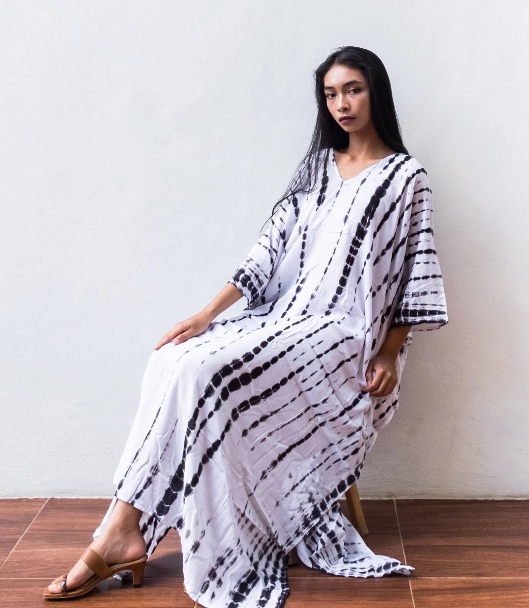 Tie Dye Kaftan Dress - Rivieratowel