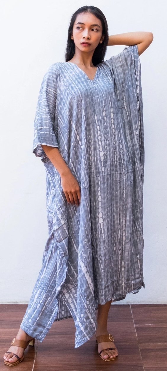 Tie Dye Kaftan Dress - Rivieratowel