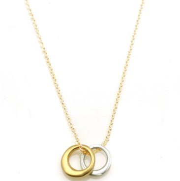 Two Little Circles Necklace - Rivieratowel