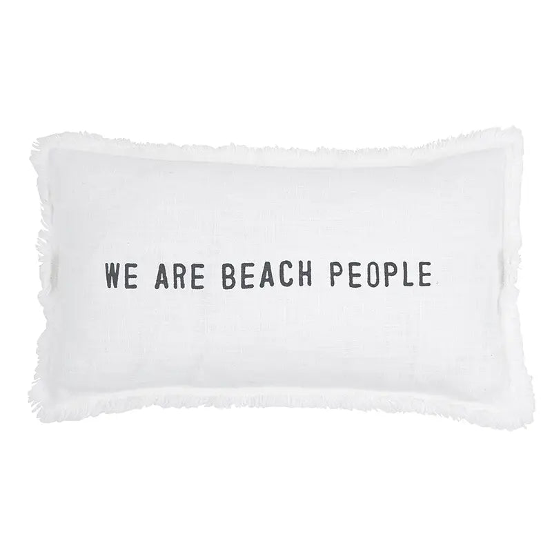 We Are Beach People Pillow - Rivieratowel