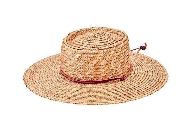 Wheat Straw Hat with Leather Chin Cord - Rivieratowel